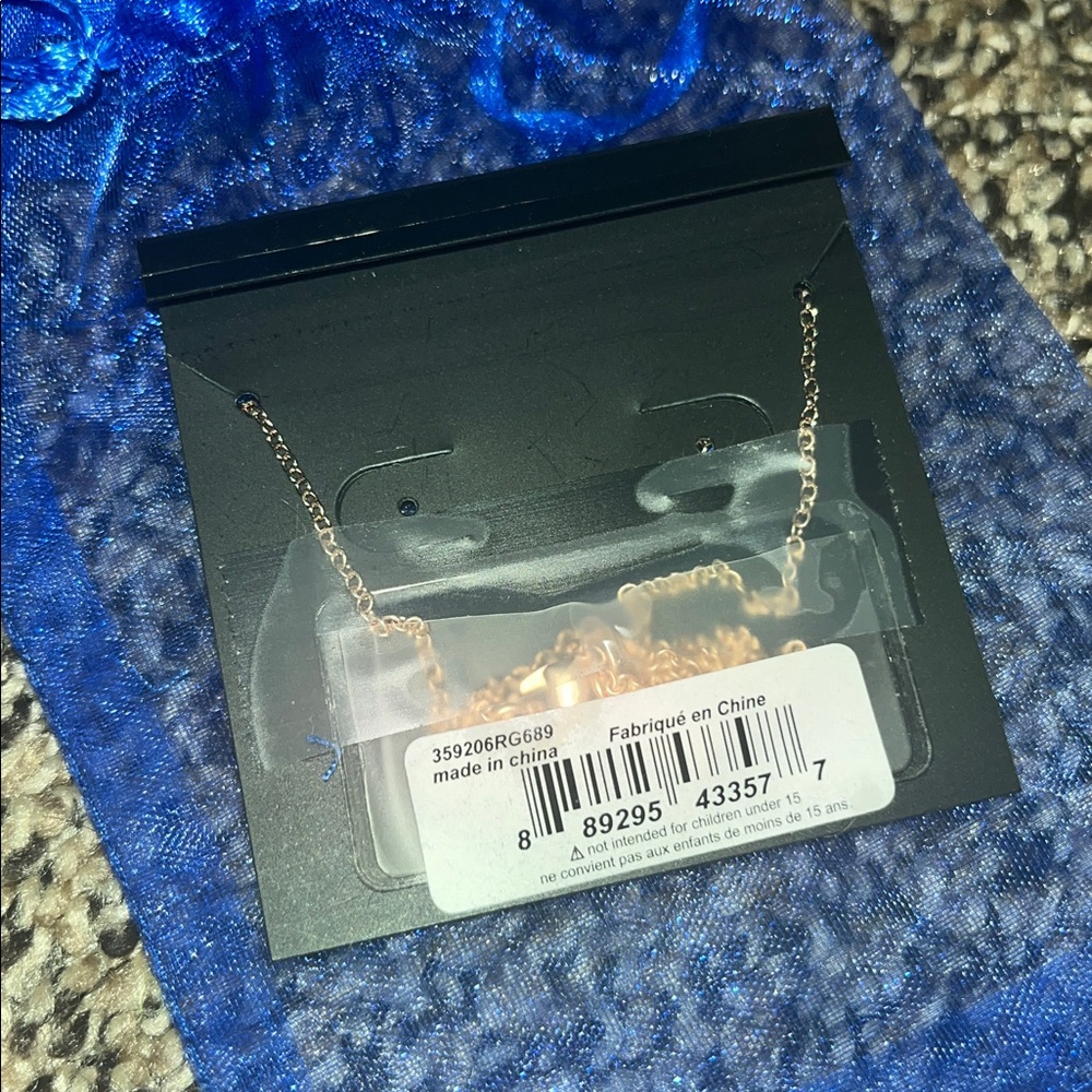 Coach Open Circle Stone Necklace (Style No. F54514) BNWT - Picture 4 of 4